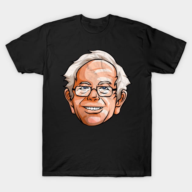 Bernie Sanders Presidential Portrait Hair Glasses T-Shirt by Blink_Imprints10